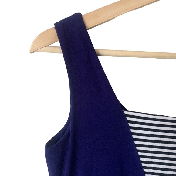 Miik Bamboo Reversible Sleeveless Tank Dress Bra Shelf Blue Striped Detail Small - Picture 4 of 9